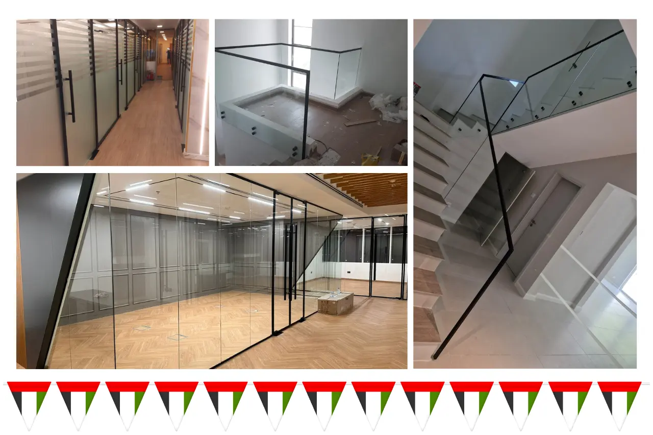 Custom aluminum sliding patio door structural framework track re-alignment and window profile diagnostic fixes in Dubai